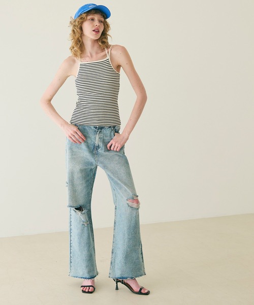 coca（coca）（コカ）の「カップ付き華奢紐キャミソール[外で着られるブラトップスOUT BRA]（キャミソール・レディース・ブラック/アイボリー/その他1・S/M/L）」の13枚目の写真