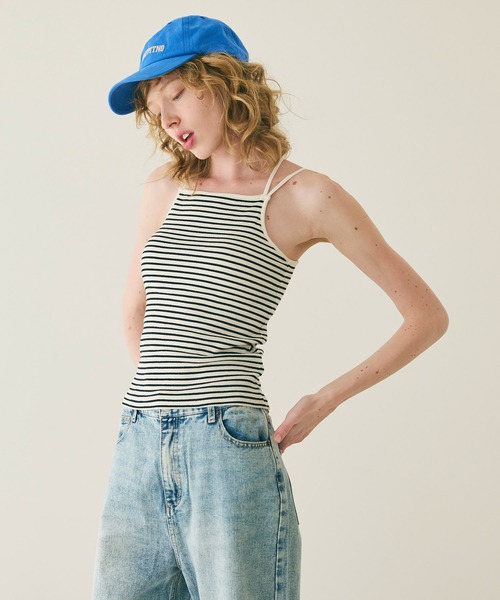 coca（coca）（コカ）の「カップ付き華奢紐キャミソール[外で着られるブラトップスOUT BRA]（キャミソール・レディース・ブラック/アイボリー/その他1・S/M/L）」の14枚目の写真