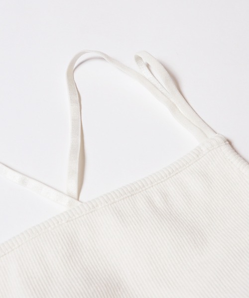 coca（coca）（コカ）の「カップ付き華奢紐キャミソール[外で着られるブラトップスOUT BRA]（キャミソール・レディース・ブラック/アイボリー/その他1・S/M/L）」の8枚目の写真