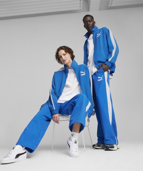 PUMA(プーマ)の「PUMA プーマ ユニセックス T7 オーバーサーイズ ウーブン トラックジャケット(ジャージ・メンズ・ロイヤルブルー/レッド/ブラック・LARGE/X-LARGE/MEDIUM/SMALL)」の3枚目の写真