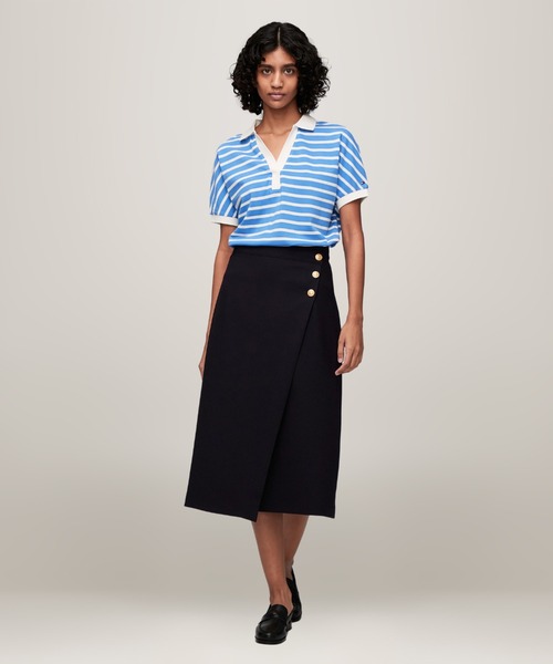 TOMMY HILFIGER（トミーヒルフィガー）の「ゴールドボタンミディ