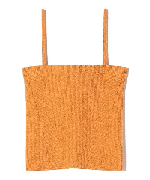 SHIPS（シップス）の「〈手洗い可能〉4WAY ブークレ ボタン ニット ビスチェ（ベスト・レディース・ベージュ系/オレンジ・ONE SIZE）」の6枚目の写真