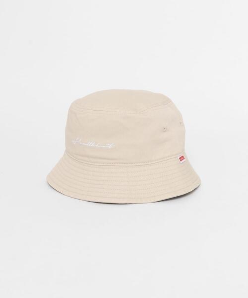 Healthknit（ヘルスニット）の「Healthknit　HK ロゴ 刺繍 Bucket Hat（ハット・メンズ・ベージュ/ブラック/インディゴブルー・-）」の4枚目の写真
