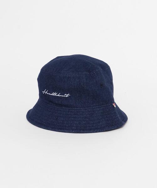 Healthknit（ヘルスニット）の「Healthknit　HK ロゴ 刺繍 Bucket Hat（ハット・メンズ・ベージュ/ブラック/インディゴブルー・-）」の8枚目の写真