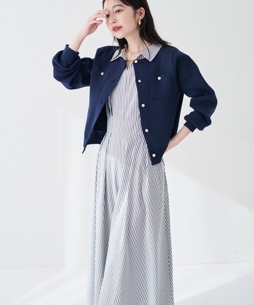 natural couture(ナチュラルクチュール)の「涼しげスキッパー衿お上品ワンピース(ワンピース・レディース・ブルー系その他/ブラック系その他/ブラック/ベージュ/サックスブルー/ピンク/グリーン/ブラウン/ボルドー・FREE)」の22枚目の写真