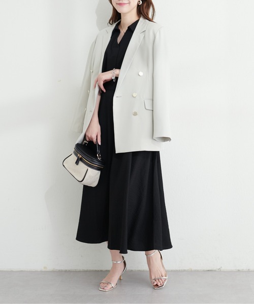 natural couture(ナチュラルクチュール)の「涼しげスキッパー衿お上品ワンピース(ワンピース・レディース・ブルー系その他/ブラック系その他/ブラック/ベージュ/サックスブルー/ピンク/グリーン/ブラウン/ボルドー・FREE)」の14枚目の写真