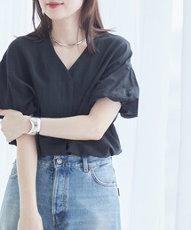 journal standard L'essage | 《追加》VISリネンVネックブラウス(シャツ/ブラウス)