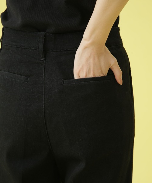 Apo(s)ture(アポスチャー)の「LILY-001/デニムフレアパンツ(デニムパンツ・レディース・ブラック/ネイビー・XS/S/M/L/XL)」の9枚目の写真
