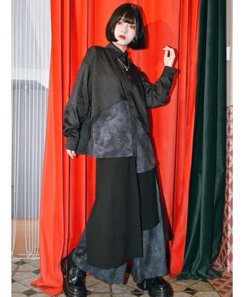 A'GEM9(エージェムナイン)の「『古怪舎/グガイシャ』 /デザインシャツ①(シャツ/ブラウス・レディース・ブラック・L)」の7枚目の写真
