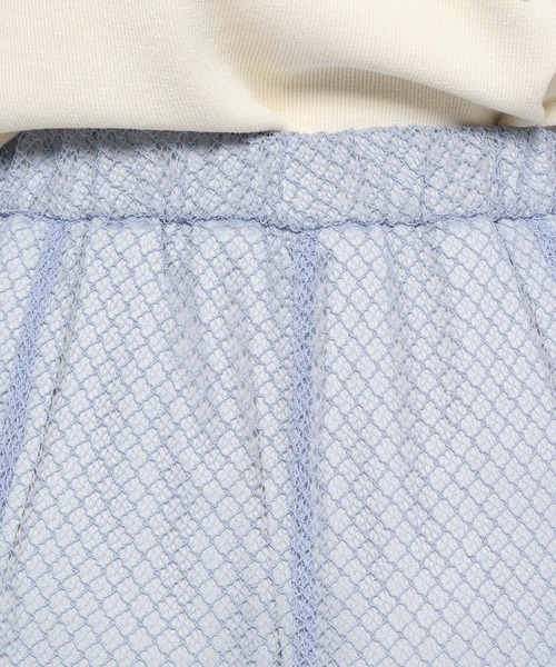 mysty woman(ミスティウーマン)の「メッシュエスカルゴスカート 124761(スカート・レディース・ブラック/ブルー/アイボリー・FREE)」の15枚目の写真