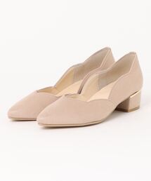 【gather】 フラワーカットパンプス