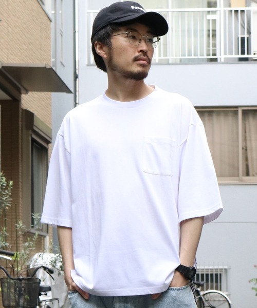 Starting Over(スターティングオーバー)の「striped shirt switching T-shirt/ストライプ 切り替え クルーネック半袖Tシャツ(Tシャツ/カットソー・メンズ・ブラック/ホワイト・M/L/XL)」の20枚目の写真