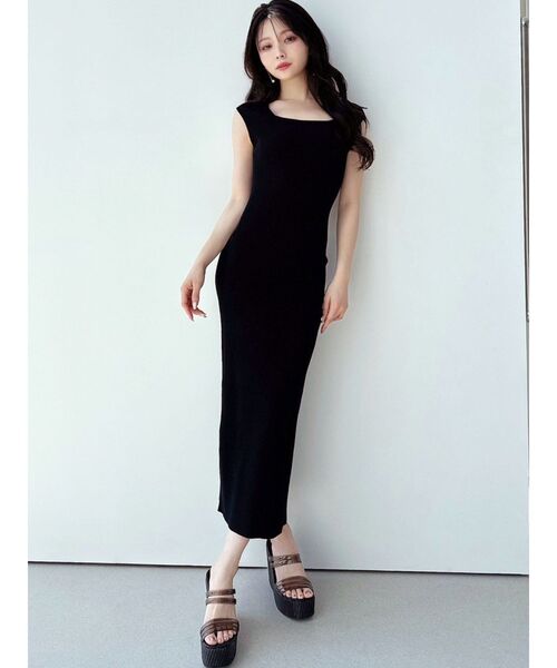 RESEXXY（リゼクシー）の「バックオープンニットワンピース【セットアップ着用可能】（ワンピース・レディース・ブラック/レッド/その他1/ブルー・FREE）」の20枚目の写真