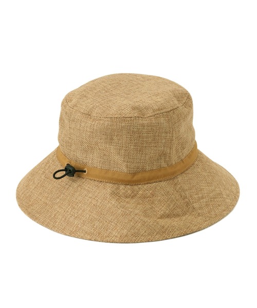 ROPE' PICNIC（ロペピクニック）の「【コカゲル】UVカット/ナチュラルサファリハット（ハット・レディース・ブラック/ベージュ・FREE）」の6枚目の写真