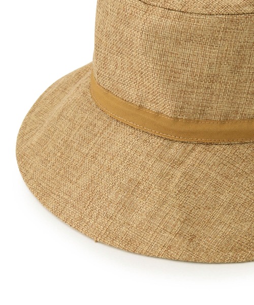 ROPE' PICNIC（ロペピクニック）の「【コカゲル】UVカット/ナチュラルサファリハット（ハット・レディース・ブラック/ベージュ・FREE）」の7枚目の写真