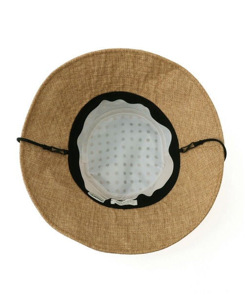ROPE' PICNIC（ロペピクニック）の「【コカゲル】UVカット/ナチュラルサファリハット（ハット・レディース・ブラック/ベージュ・FREE）」の9枚目の写真