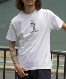 LAST TUES S/S T-SHIRTS/スラッシャーユニセックスデザインストリートグスタイルシルエットプリント半袖カットソー