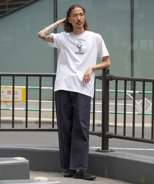 THRASHER(スラッシャー)の「LAST TUES S/S T-SHIRTS/スラッシャーユニセックスデザインストリートグスタイルシルエットプリント半袖カットソー(Tシャツ/カットソー・メンズ・ホワイト/ブラック×ホワイト・MEDIUM/LARGE/X-LARGE/XX-LARGE)」の10枚目の写真