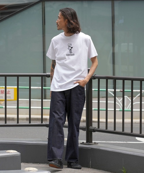 THRASHER(スラッシャー)の「LAST TUES S/S T-SHIRTS/スラッシャーユニセックスデザインストリートグスタイルシルエットプリント半袖カットソー(Tシャツ/カットソー・メンズ・ホワイト/ブラック×ホワイト・MEDIUM/LARGE/X-LARGE/XX-LARGE)」の11枚目の写真