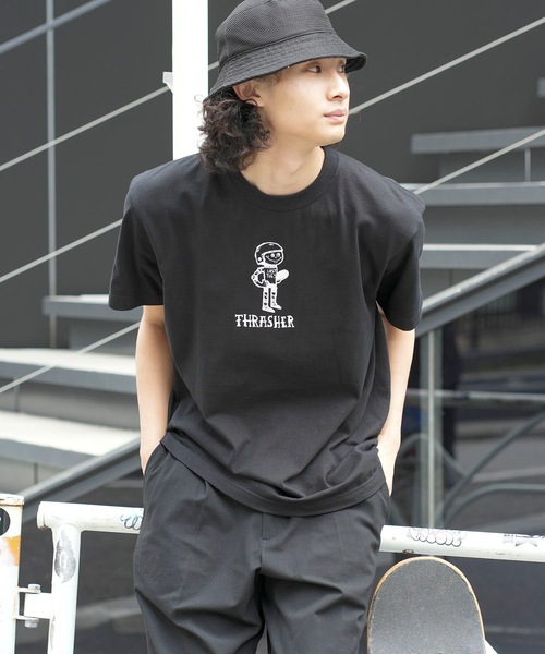 THRASHER(スラッシャー)の「LAST TUES S/S T-SHIRTS/スラッシャーユニセックスデザインストリートグスタイルシルエットプリント半袖カットソー(Tシャツ/カットソー・メンズ・ホワイト/ブラック×ホワイト・MEDIUM/LARGE/X-LARGE/XX-LARGE)」の8枚目の写真