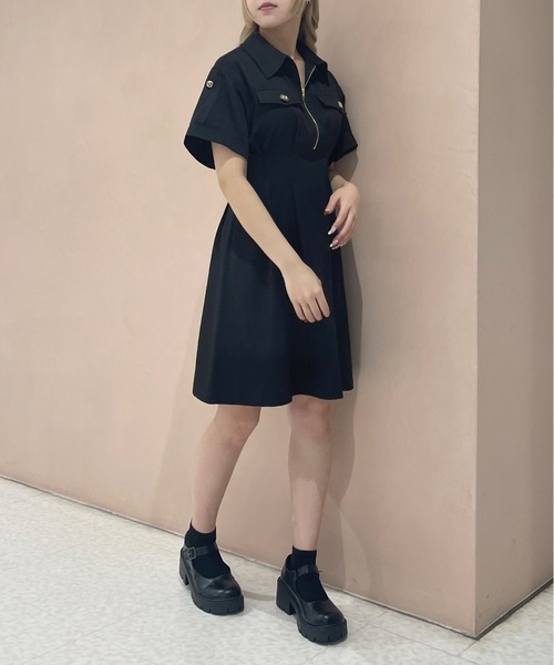 TORTE(トルテ)の「2wayタックCPOワンピース(ワンピース・レディース・ダークブルー/ベージュ/ブラック/ブルー/ベージュ系その他・FREE)」の21枚目の写真
