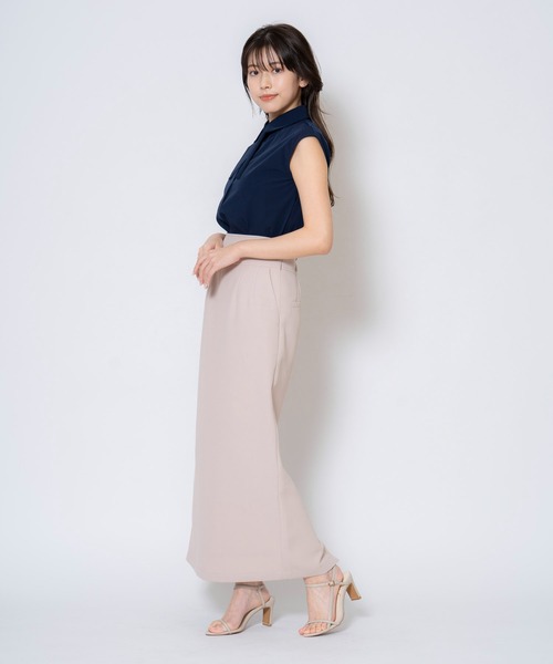 NOELA(ノエラ)の「リボンクロップドブラウス(シャツ/ブラウス・レディース・ネイビー/ベージュ/サックスブルー/オフホワイト・フリー)」の7枚目の写真