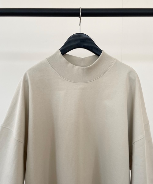 Didot.showroom(ディドット ショールーム)の「【DIDOT.】《 UNISEX 》フルオーバーボトルネックシルケットT(Tシャツ/カットソー・レディース・ブラック/グレー/ホワイト/ベージュ・FREE)」の4枚目の写真