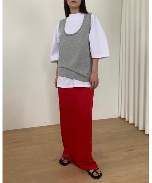 Didot.showroom(ディドット ショールーム)の「【DIDOT.】《 UNISEX 》フルオーバーボトルネックシルケットT(Tシャツ/カットソー・レディース・ブラック/グレー/ホワイト/ベージュ・FREE)」の13枚目の写真