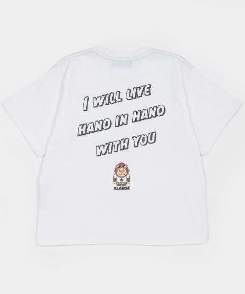 XLARGE KIDS（エクストララージキッズ）の「メッセージロゴファニーゴリラ半袖Tシャツ（Tシャツ/カットソー・キッズ・ホワイト/サックスブルー/ブラック・80ｃｍ/90cm/100cm/110cm/120cm/130cm/140cm）」の14枚目の写真