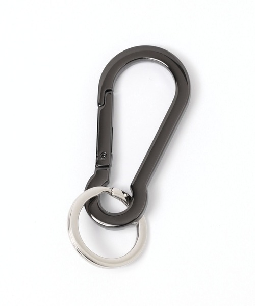 GLOBAL WORK（グローバルワーク）の「UNISEX/スクエアカラビナ/121447（キーホルダー・メンズ・シルバー/ブラック・FREE）」の2枚目の写真