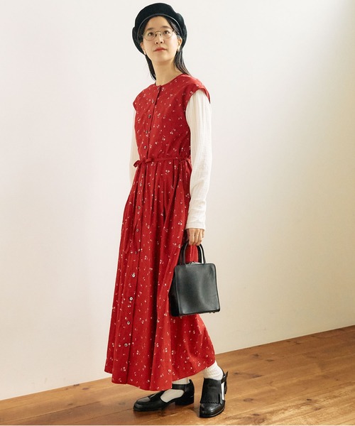 fig Ｌondon（フィグロンドン）の「●Nocturne dress（ワンピース・レディース・レッド/ブラック・FREE）」の10枚目の写真