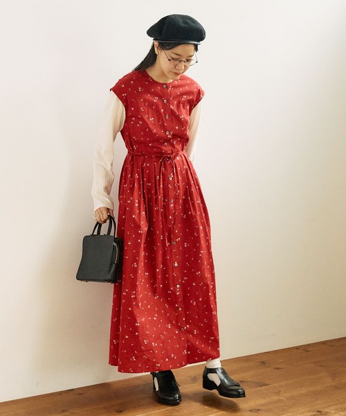 fig Ｌondon（フィグロンドン）の「●Nocturne dress（ワンピース・レディース・レッド/ブラック・FREE）」の19枚目の写真