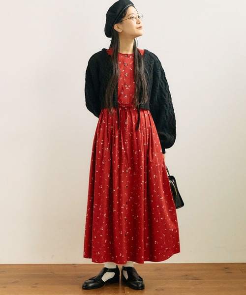 fig Ｌondon（フィグロンドン）の「●Nocturne dress（ワンピース・レディース・レッド/ブラック・FREE）」の22枚目の写真