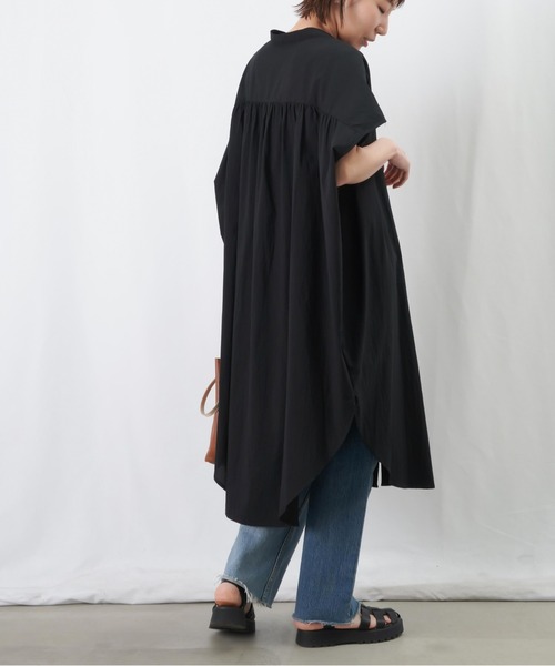 LUCA/LADY LUCK LUCA(ルカ/レディラックルカ)の「LC/LLL 前後ギャザーワンピース / フレンチスリーブ2wayシャツワンピース(シャツワンピース・レディース・ブラック/レッド/オフホワイト・FREE)」の21枚目の写真