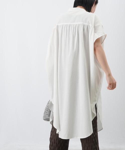 LUCA/LADY LUCK LUCA(ルカ/レディラックルカ)の「LC/LLL 前後ギャザーワンピース / フレンチスリーブ2wayシャツワンピース(シャツワンピース・レディース・ブラック/レッド/オフホワイト・FREE)」の20枚目の写真