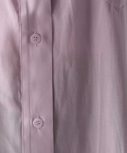 FOREVER 21（フォーエバー トゥエンティーワン）の「【2024SS】シアーカラーシャツ（シャツ/ブラウス・レディース・ブラウン/ピンク/オフホワイト/ブルー・FREE）」の6枚目の写真