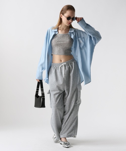 FOREVER 21（フォーエバー トゥエンティーワン）の「【2024SS】シアーカラーシャツ（シャツ/ブラウス・レディース・ブラウン/ピンク/オフホワイト/ブルー・FREE）」の22枚目の写真