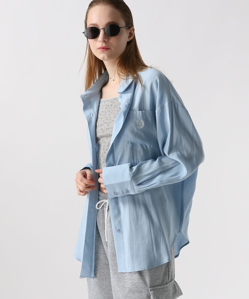 FOREVER 21（フォーエバー トゥエンティーワン）の「【2024SS】シアーカラーシャツ（シャツ/ブラウス・レディース・ブラウン/ピンク/オフホワイト/ブルー・FREE）」の21枚目の写真