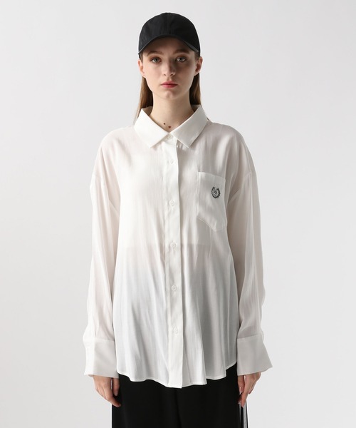 FOREVER 21（フォーエバー トゥエンティーワン）の「【2024SS】シアーカラーシャツ（シャツ/ブラウス・レディース・ブラウン/ピンク/オフホワイト/ブルー・FREE）」の17枚目の写真