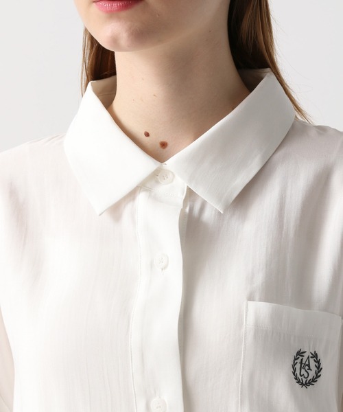 FOREVER 21（フォーエバー トゥエンティーワン）の「【2024SS】シアーカラーシャツ（シャツ/ブラウス・レディース・ブラウン/ピンク/オフホワイト/ブルー・FREE）」の13枚目の写真