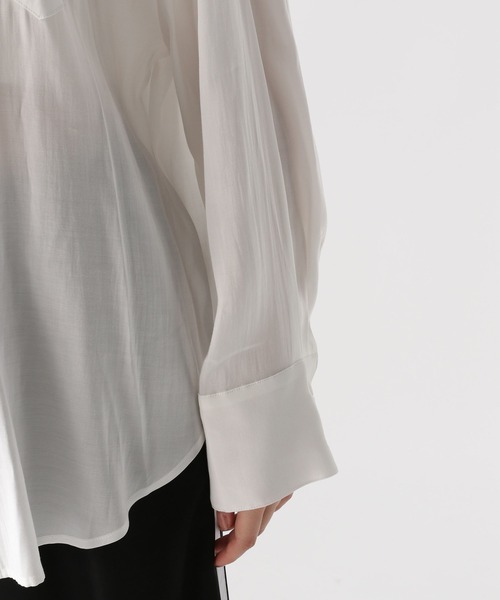 FOREVER 21（フォーエバー トゥエンティーワン）の「【2024SS】シアーカラーシャツ（シャツ/ブラウス・レディース・ブラウン/ピンク/オフホワイト/ブルー・FREE）」の11枚目の写真