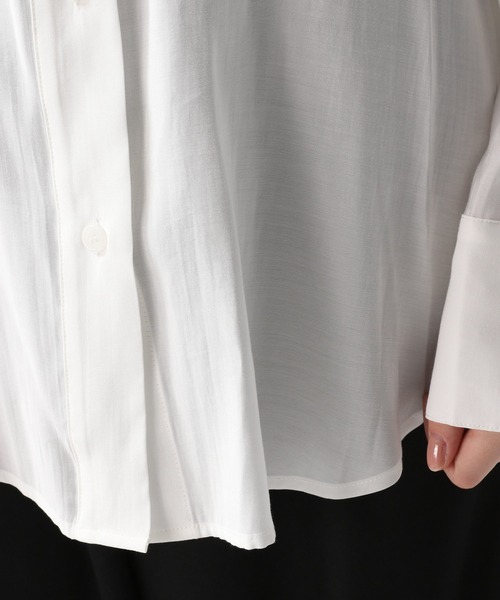 FOREVER 21（フォーエバー トゥエンティーワン）の「【2024SS】シアーカラーシャツ（シャツ/ブラウス・レディース・ブラウン/ピンク/オフホワイト/ブルー・FREE）」の10枚目の写真