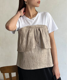 Chez toi | ビスチェドッキングTシャツ(Tシャツ/カットソー)