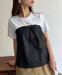 Chez toi | ビスチェドッキングTシャツ(Tシャツ/カットソー)