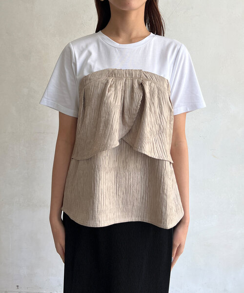 セール】ビスチェドッキングTシャツ（Tシャツ/カットソー