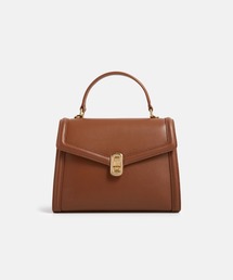 【メトロシティ】牛革 サッチェルバッグ ミディアム 2way ショルダー クロス 収納
