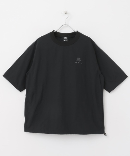 URBAN RESEARCH DOORS（アーバンリサーチドアーズ）の「URDリップストップナイロンTシャツ（Tシャツ/カットソー・メンズ・グレー系その他/ブラック/チャコールグレー・MEDIUM/LARGE）」の11枚目の写真