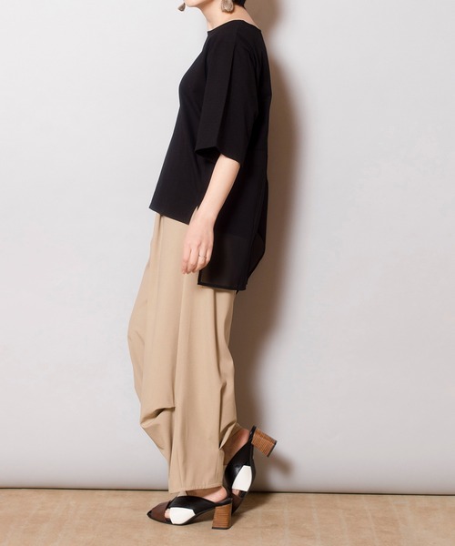 OSMOSIS（オズモーシス）の「コクーンタックパンツ（その他パンツ・レディース・ブラウン/ベージュ/ブラック/チャコール・ONE SIZE）」の19枚目の写真