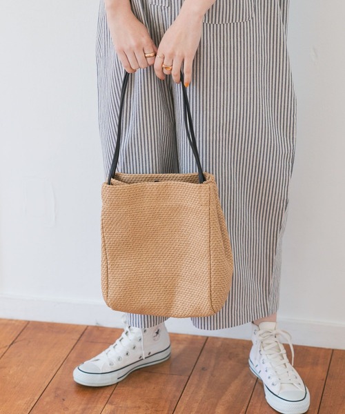 studio CLIP（スタディオクリップ）の「ペーパー肩掛けトート（トートバッグ・レディース・その他1/ナチュラル/ブルー/ブラック・FREE）」の7枚目の写真