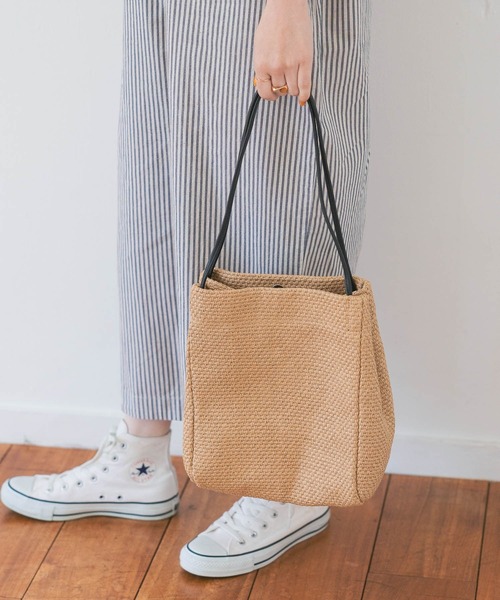 studio CLIP（スタディオクリップ）の「ペーパー肩掛けトート（トートバッグ・レディース・その他1/ナチュラル/ブルー/ブラック・FREE）」の8枚目の写真